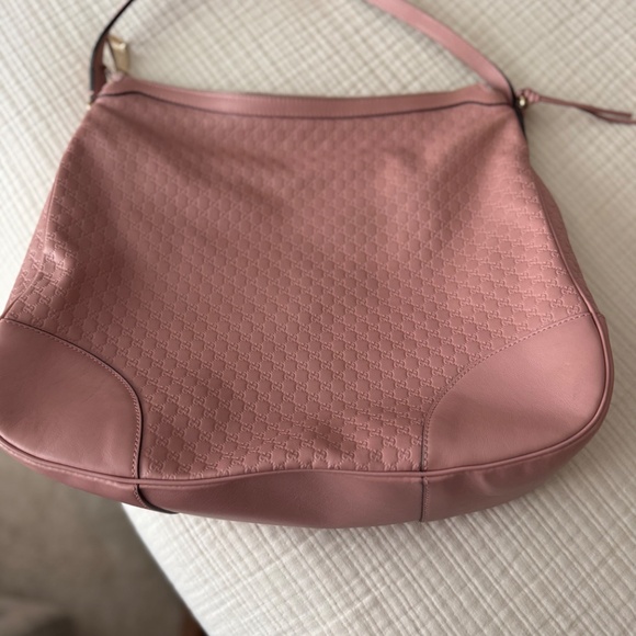 Gucci Hobo Microguccissima Pink Leather Shoulder Bag - Picture 4 of 12